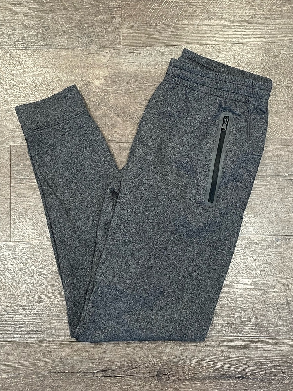 Old Navy Active Men's Gray Dynamic Fleece Stretch Zip-Pocket Joggers Size S